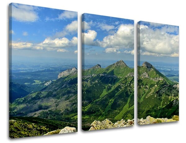 3dílný obraz na stěnu SLOVENSKO / TATRY - 60x40 cm