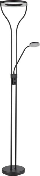 Globo 59038SD - LED Stmívatelná stojací lampa EBRO 20W/230V + 4W 3000K černá