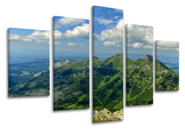 5dílný obraz na stěnu SLOVENSKO / TATRY - 100x80 cm