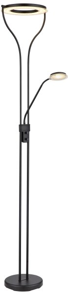 Globo 59038SD - LED Stmívatelná stojací lampa EBRO 20W/230V + 4W 3000K černá