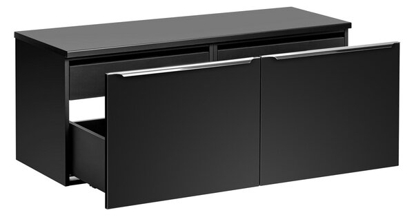 Koupelnová skříňka s deskou SANTA FE Black D120/1 | 120 cm