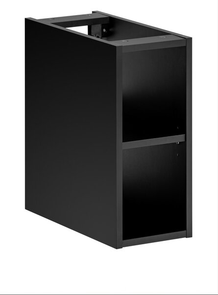 Koupelnová skříňka s deskou SANTA FE Black D80/2 | 80 cm