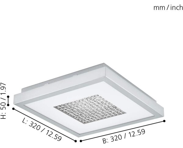 Eglo 98369 - LED Stmívatelné stropní svítidlo PESCATE LED/24W/230V