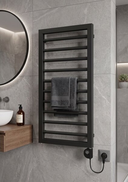 Vertaduro - Koupelnový radiátor s termostatem ADEL 400W 100x50 cm antracit