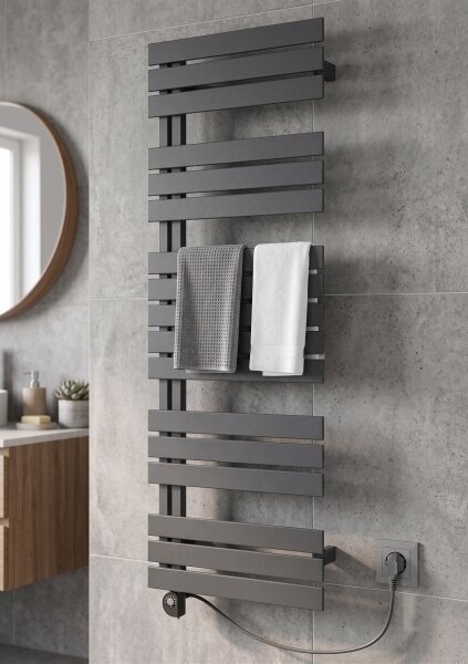 Vertaduro - Koupelnový radiátor s termostatem ZIVA 800W 177x50 cm antracit