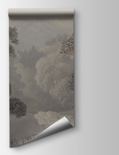 Fototapeta Krajina se stromy a horami, Fototapety s džunglí, Populární fototapety, u97396 - Tapeko.co.cz