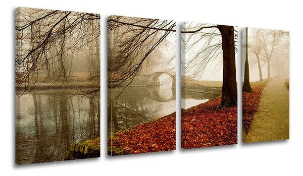 4dílný obraz na stěnu STROMY - 80x40 cm