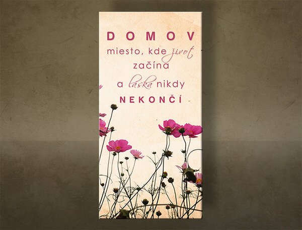 Obraz na stěnu s textem - 30x60 cm