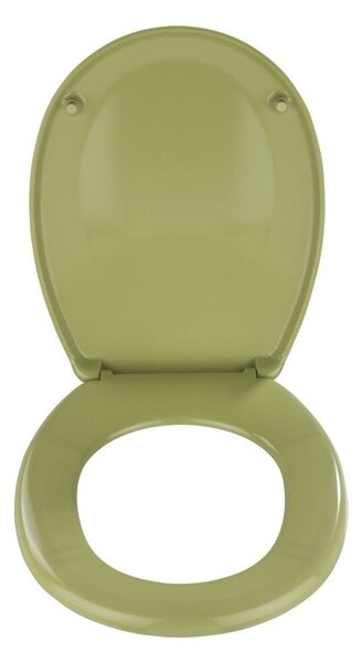 Zelené WC prkénko z duroplastu BERGAMON, 35x44,5, 37x44, 23x29 cm, WENKO