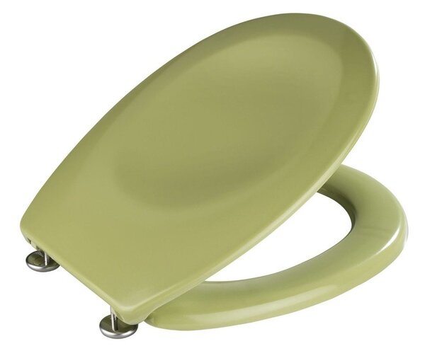 Zelené WC prkénko z duroplastu BERGAMON, 35x44,5, 37x44, 23x29 cm, WENKO