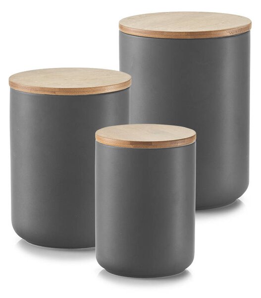 Keramická nádoba na potraviny ANTHRACITE s víkem, 650 ml, ZELLER