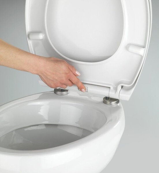 Samos WENKO Premium toaletní sedadlo tiché zavírání záchodové sedadlo Duroplast Fix-Clip