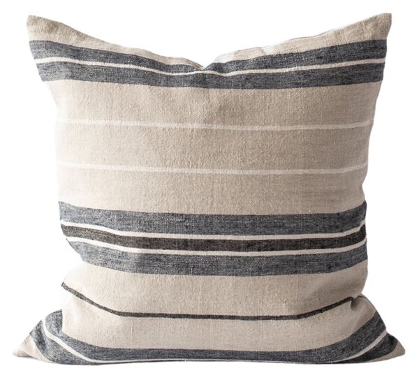 Tell Me More Lněný povlak na polštář Mika Beige Stripe 50 x 50 cm TMM139