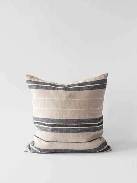 Tell Me More Lněný povlak na polštář Mika Beige Stripe 50 x 50 cm TMM139