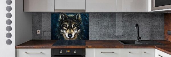 Skleněný panel do kuchyně Vlci pksh-62237504