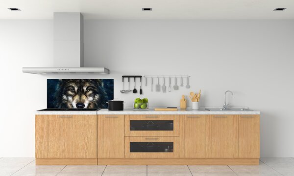 Skleněný panel do kuchyně Vlci pksh-62237504