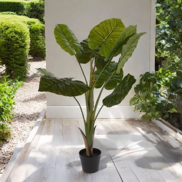 Umělá rostlina ALOCASIA WENTII, výsoká, 110 cm