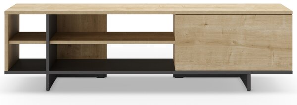 Marckeric TV stolek Cequoia 160 x 35,5 cm s dubovým dekorem