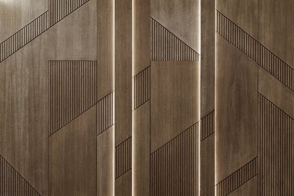 Fototapeta Elegantní geometrický design na dřevěných deskách, Fototapety s dřevěnou texturou, Populární fototapety, u97555 - Tapeko.co.cz