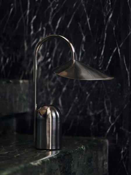 Ferm Living Přenosná lampa Arum, stainless steel 1104272108