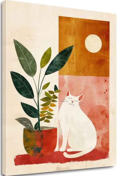 Obraz na plátně - Cat zen - 30x40 cm