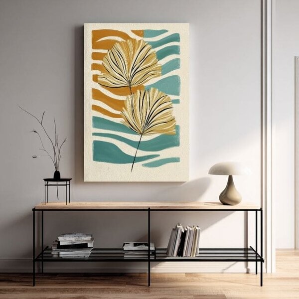 Obraz na plátně Zlaté písmeno - Minimalistický motiv - 60x90 cm