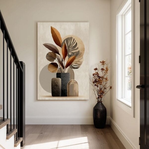Obraz na plátně Rustikální váza - Elegantní motiv - 60x90 cm