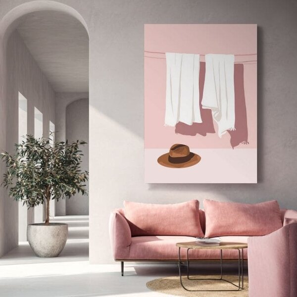 Obraz na plátně Pastelové leno - Moderní motiv - 60x90 cm