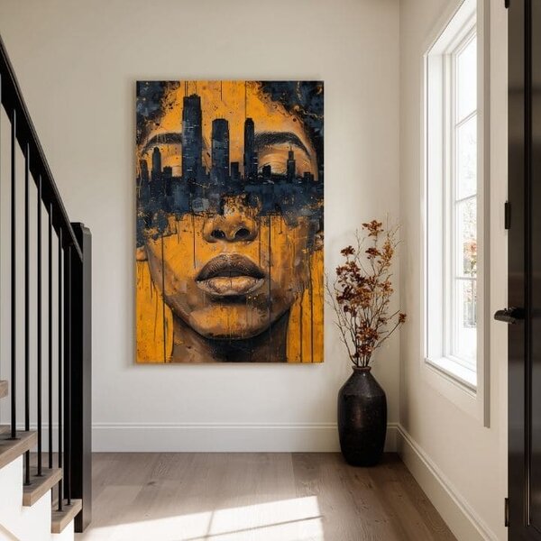 Obraz na plátně Město v hlavách - Art Motif - 60x90 cm