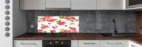 Skleněný panel do kuchyně Růže pksh-62583976