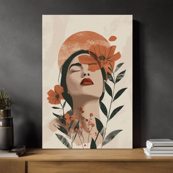 Obraz BLOOMING SOUL | Italské plátno - 60x90 cm