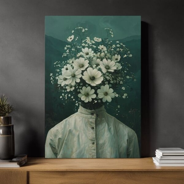 Obraz FLOWER HEAD | Italské plátno - 60x90 cm