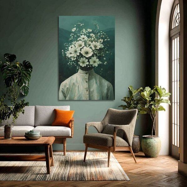 Obraz FLOWER HEAD | Italské plátno - 60x90 cm