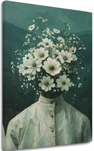 Obraz FLOWER HEAD | Italské plátno - 60x90 cm