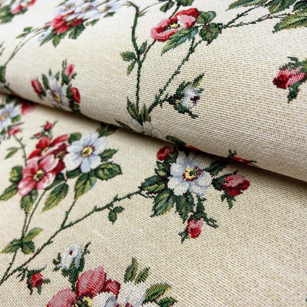 Ervi gobelínový přehoz na sedačku/postel - Květinová poezie