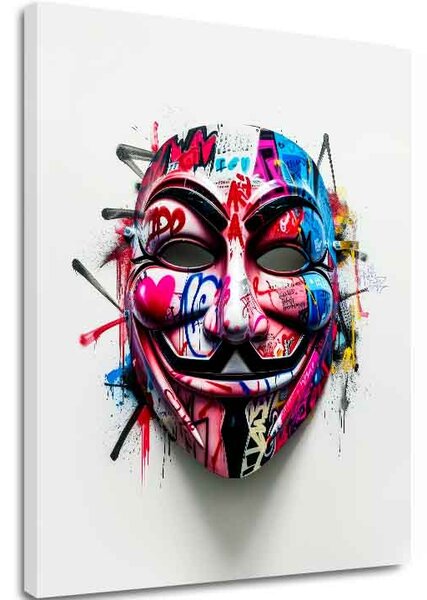 Obraz ANONYMOUS MASK | italské plátno - 40x50 cm