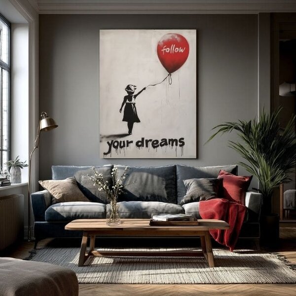 Obraz FOLLOW YOUR DREAMS | Italské plátno - 40x50 cm