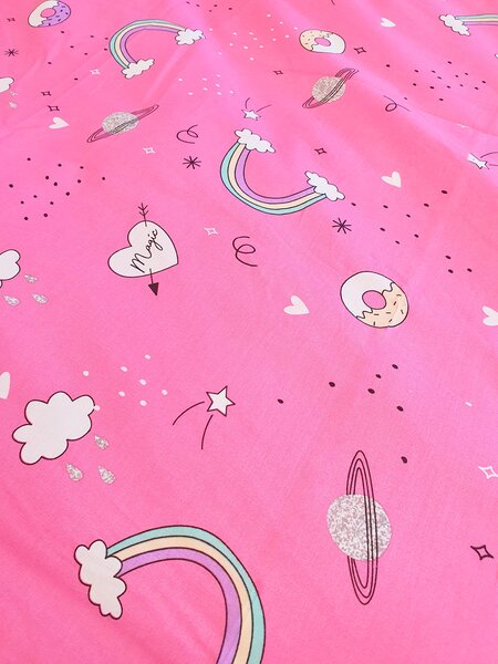 Dilios Unicorn reverse bavlněné povlečení Rozměr: 1x 70 x 90 a 1x 140 x 200 cm