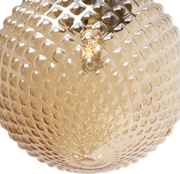 Závěsné svítidlo Cannes, 1x medové skleněné stínítko (fi 15 cm), G