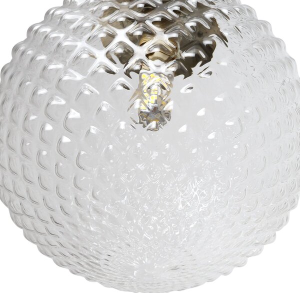 Závěsné svítidlo Cannes, 1x čiré skleněné stínítko (fi 15 cm), G