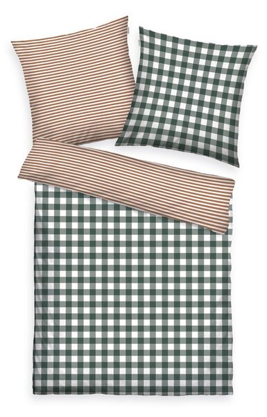 Tom Tailor Flanelové povlečení Tom Tailor Karo&Streifen 140x200/70x90cm