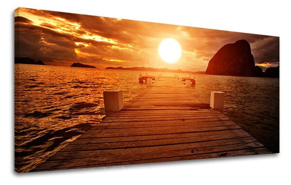 Obraz na stěnu PANORAMA ZÁPAD SLUNCE - 30x60 cm