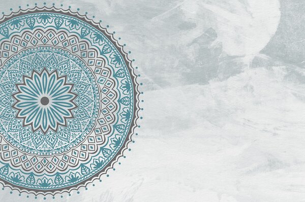 Fototapeta Modrá a šedá mandala, Fototapety s texturou, Populární fototapety, u98495v2 - Tapeko.co.cz