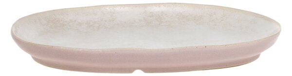 Porcelánový oválný talíř Valence Dusty Rose