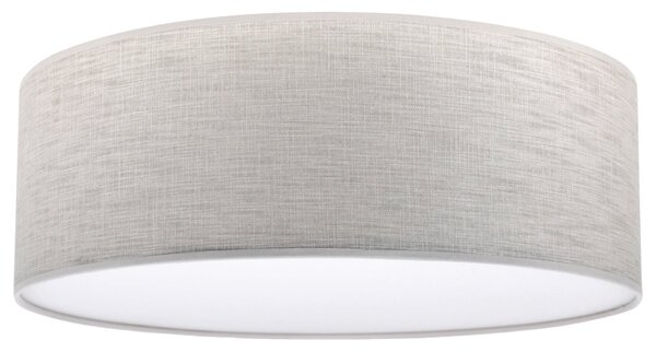 Stropní svítidlo Stone, 1x světle béžové textilní stínítko/bílé PVCové stínítko, (bílé plexisklo), (fi 40cm)