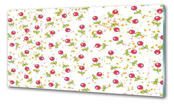 Skleněný panel do kuchynské linky Višně pksh-63604221
