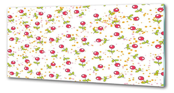 Skleněný panel do kuchynské linky Višně pksh-63604221