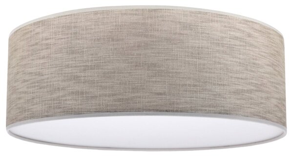 Stropní svítidlo Stone, 1x béžové textilní stínítko/bílé PVCové stínítko, (bílé plexisklo), (fi 40cm)