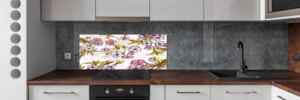 Dekorační panel sklo Květy višně pksh-63762757