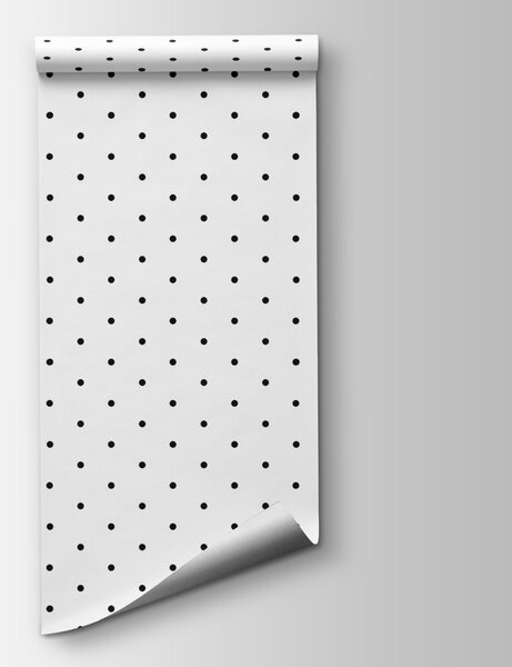 Fototapeta Černé tečky na bílém pozadí, Geometrické fototapety, Populární fototapety, u98562 - Tapeko.co.cz